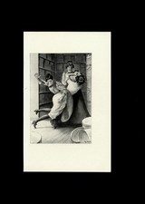 ❤️ 1913 Louis Malteste photogravure d'époque spanking bdsm fessée flagellation