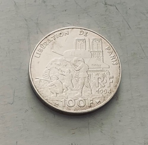 Pièce 100 argent - 100, f