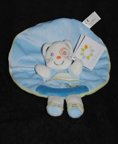 Doudou plat chat rond - 🍀doudou,