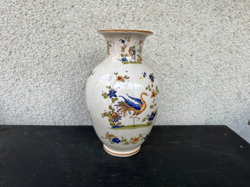 Vase faïence moustiers signé - faïence,