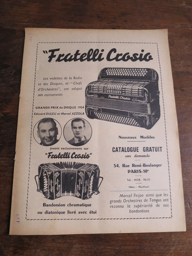 Publicité accordéon - ,