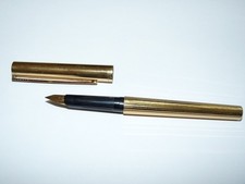 ancien stylo plume dupont Classic Vermeil plaqué or 925 plume or 18 carats 750
