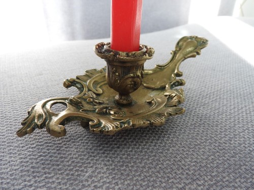 Ancien bougeoir main - bougeoir, rat