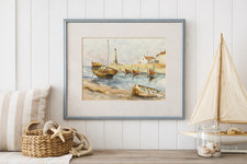 Aquarelle originale signée M