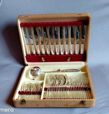 Ménagère Métal argenté 84gr POINÇONS APOLLO  49 pièces 