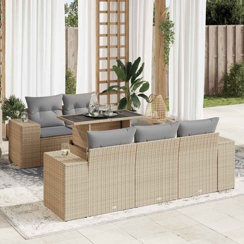 Salon jardin avec - salon, coussins