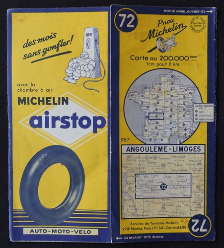 Carte michelin angouleme - 72,