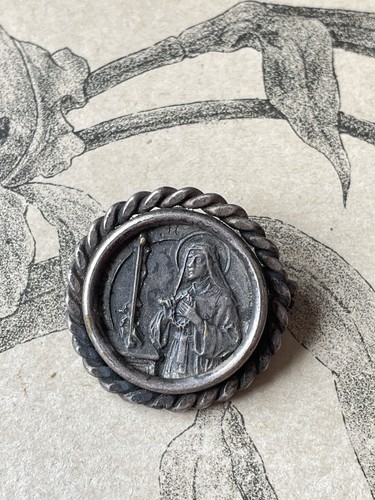 Ancienne broche religieuse - ancienne,