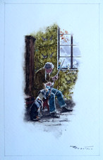 J MENTA dessin original signé