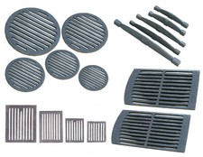 Grille d'angle cheminée