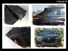 Film vinyle covering noir brillant holographique 152x30cm thermoformable adhesif