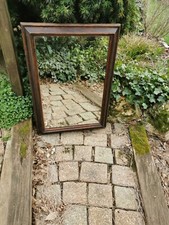 Miroir ancien avec encadrement bois