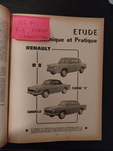 Revue technique renault r8 - revue,