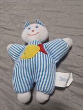 Doudou Chat Bleu Blanc Pampers