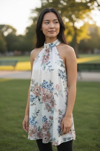 Lulus floral halter - (h-231)lulus,