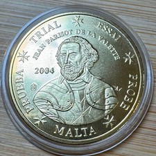 20 CENTS 2004 MALTE EURO SPECIMEN PRUEBA TRIAL ESSAI PROBE SUP (1271) EN CAPSULE