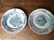 lot de 2 anciennes assiettes