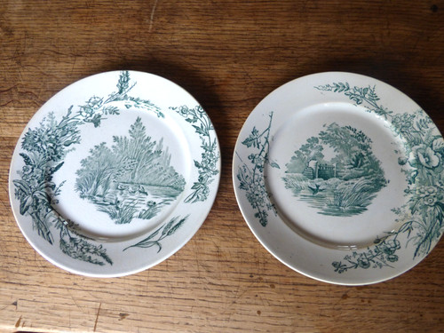 Lot anciennes assiettes - lot, 2