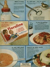 Publicité ancienne Floraline Rivoire & Carret issue de magazine 1960