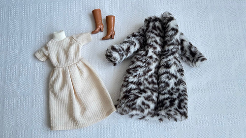 Tenue ambre pour poupée - "ambre",