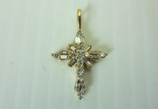 Pendentif En Croix En Or Jaune