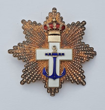 Espagne: Ordre du Mérite Maritime, plaque de grand croix en vermeil, 90mm,