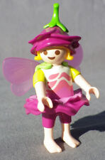 PLAYMOBIL Lutin fée ailée nature enfant palais jupe mauve chapeau tulipe NEUF