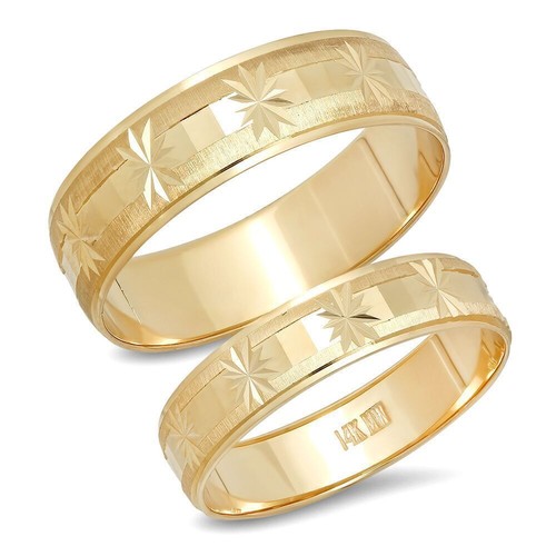 14k jaune assorti mariage - 14k, or