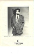 PUBLICITE ADVERTISING 1984   CERRUTI 1881 haute couture costume homme pour femme