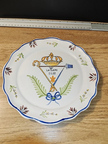 Ancienne belle assiette décor - ancienne,