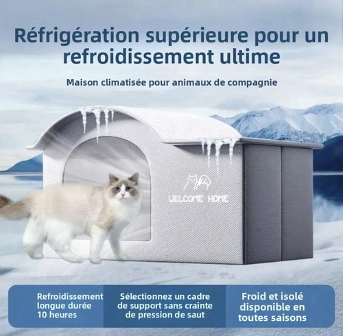 Maison rafraîchissante chat - maison,