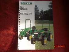 BROCHURE  PUBLICITAIRE    TRACTEURS    FERRARI    SERIE  PROGRAM 1100 -22 W