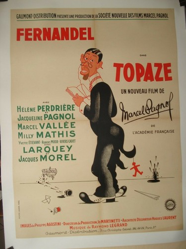 Cinema affiche topaze e o - -, e.o