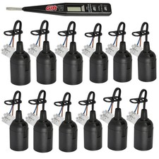 12 Pièces Douille E27 Support