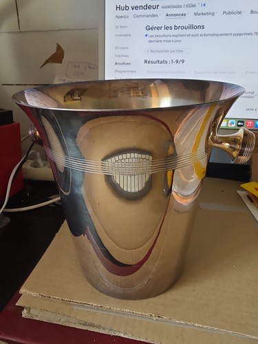 Seau champagne metal - a,