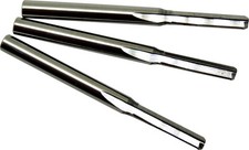 3 Fraises 2 dents à taille droite (Bois,PVC,ABS,MDF,Mousse) dia 3x2.5x15 mm CNC