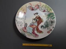 ancienne assiette porcelaine décor japonisant french antique plate coiffeuse