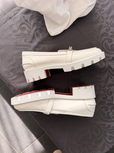 Mocassins louboutin blancs - mocassins,
