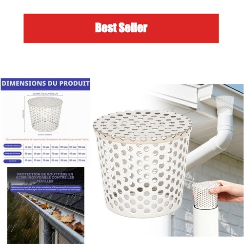 Crapaudine gouttière acier - crapaudine,