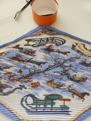 écharpe plissée hermès - Écharpe,