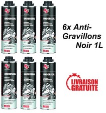 6x anti-gravillons noir