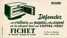 BUVARD PUBLICITAIRE / COFFRE