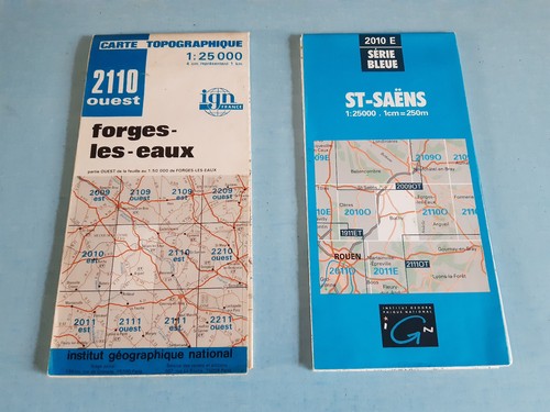 Lot cartes ign série - 2,
