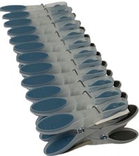 Lot 24 pinces à linge bi matière soft grip recouvert silicone