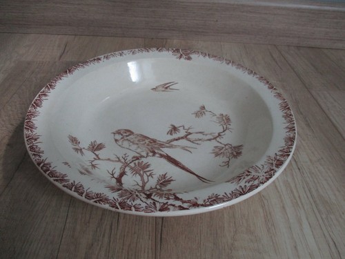 Plat creux ancien faïence - plat,