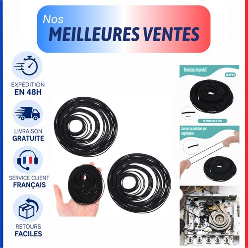 Lot 150 courroies caoutchouc