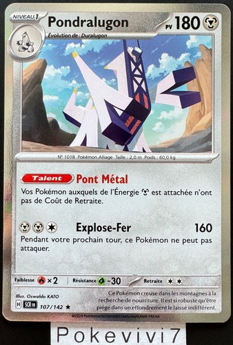 Carte pokemon pondralugon - carte,