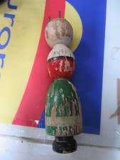 Ancien tricotin bois peint - ancien,