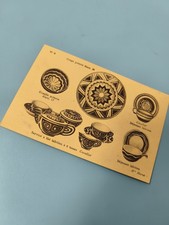 Ancienne carte coupe poterie