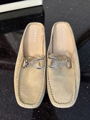 New geox tan beige - suede, mules